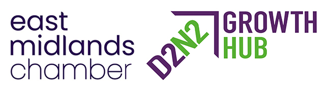 East Midlands Chamber and D2N2 logo 
