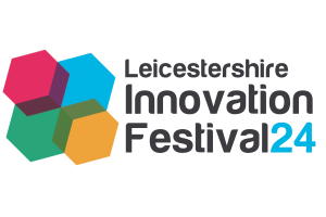 Innovation Festival 24 logo (black and blue text)